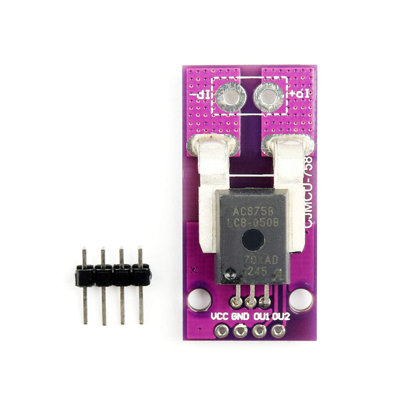 Hailege ACS758 ACS758LCB-050B-PFF-T 50A Linear Current Sensor ACS758LCB Current Module 120 kHz Bandwidth 3-5.5V