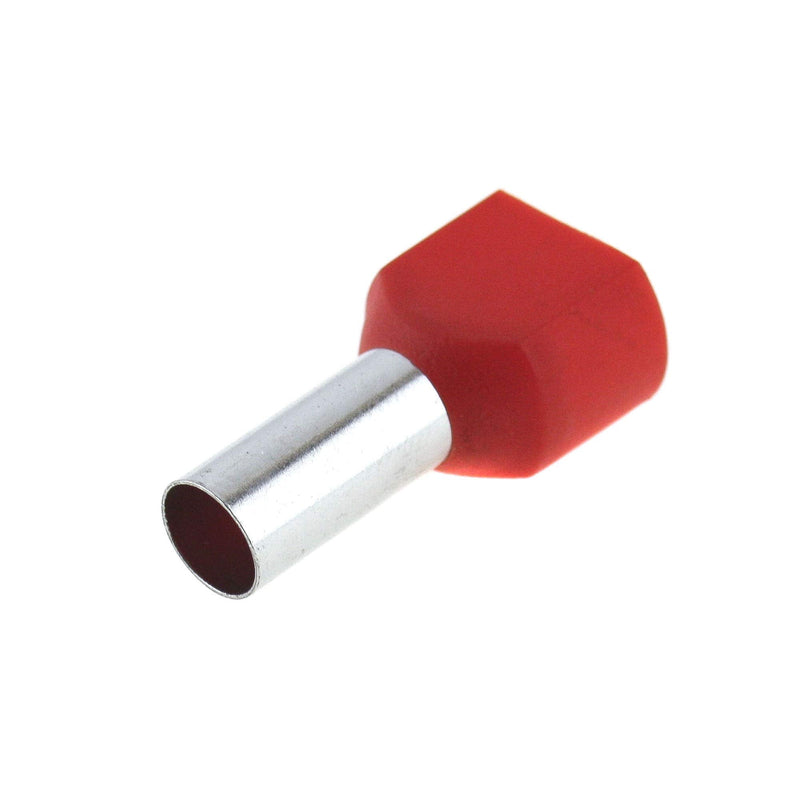 [Australia - AusPower] - SeKi 17225 Twin Wire End Ferrules 2 x 10.0 mm² Red Pack of 100 Twin Wire End Ferrules 10 mm² 10mm² 