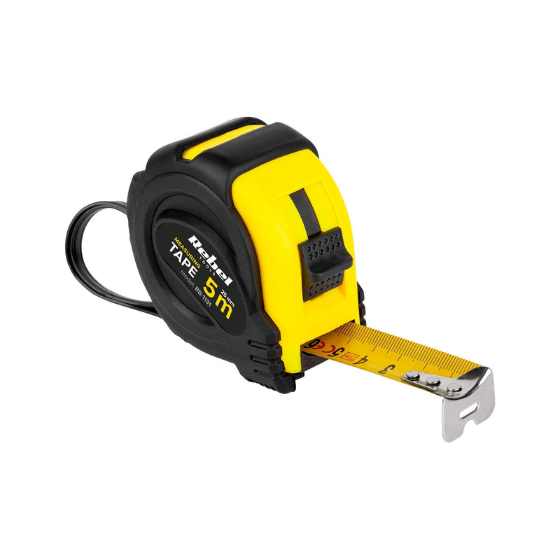 Professional Heavy Duty Tape Measure with Reel System 5m Width 25mm