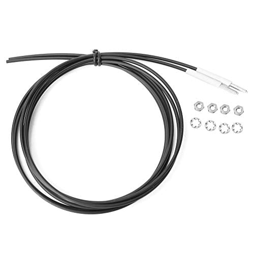 Garosa PT-310 Sensors Probe versus Fibre Optic Sensor M3 Thread Size 1 Metre Cable Length Sensor Probes Metal Head Probe Cable Rated Resistance Thermistor Temperature Sensor