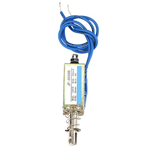 Electromagnet - Automation Control 6/12/24V DC 300mA DC Pull Electromagnet 5N Retraction Range 10 mm, JF-0530B (12V)