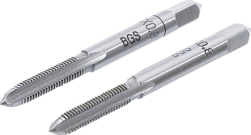 BGS 1900-M5X0.8-B Tap, Tap, Pre- and Finishing Tap, M5 x 0.8 | 2-piece set. Tool steel (GCr15) multicoloured M5 x 0,8