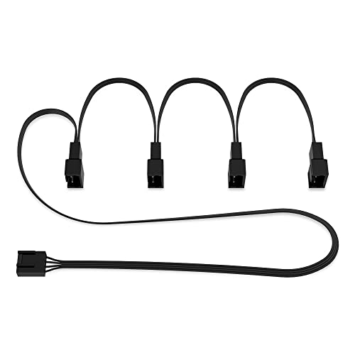ARCTIC 4-Pin PWM Fan Splitter Cable, PST Splitter Cable for 4 Fans | Case fans, fans, PWM sharing, multi fan connector, fan cable, extension cable, splitter, Y cable, adapter, pc