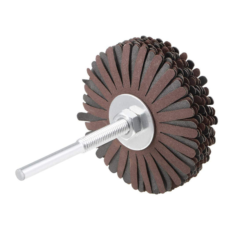 [Australia - AusPower] - sourcing map Abrasive Fabric Flap Wheel Sanding Star 1/4 Inch Shank for Woodworking Root Carving Furniture Polishing 400 Grit 