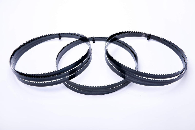 [Australia - AusPower] - Set of 3 Encut High Performance Bandsaw Blades 2240 x 16 x 0.65 mm, 4 ZpZ Tool Steel for Wood and Others for Elektra Beckum Metabo Güde Saw Band 