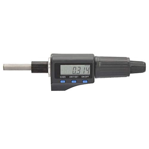 [Australia - AusPower] - Digital Micrometer Head 0.001mm 0-25mm Electronic Micrometer Head Support Unit Convert Micrometer High Precision Measuring Tool 