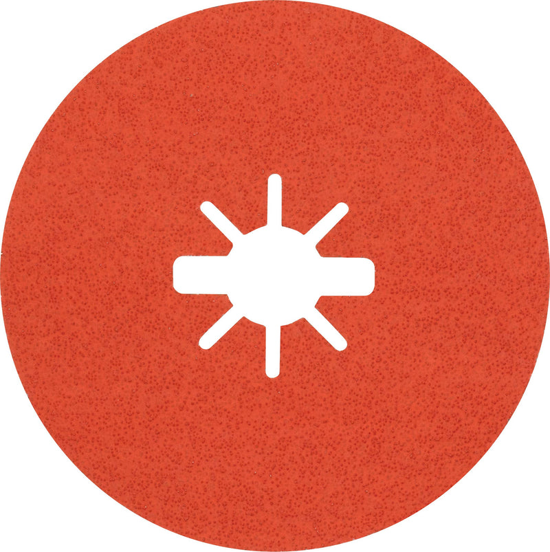 [Australia - AusPower] - Bosch 25 x Expert R782 Prism Ceramic X-LOCK Fibre Discs (for Steel, Stainless Steel Sheets, Diameter 125 mm, Grit 60, Professional Accessories, Small Angle Grinder) 2-Ø 125 mm Pack of 25 