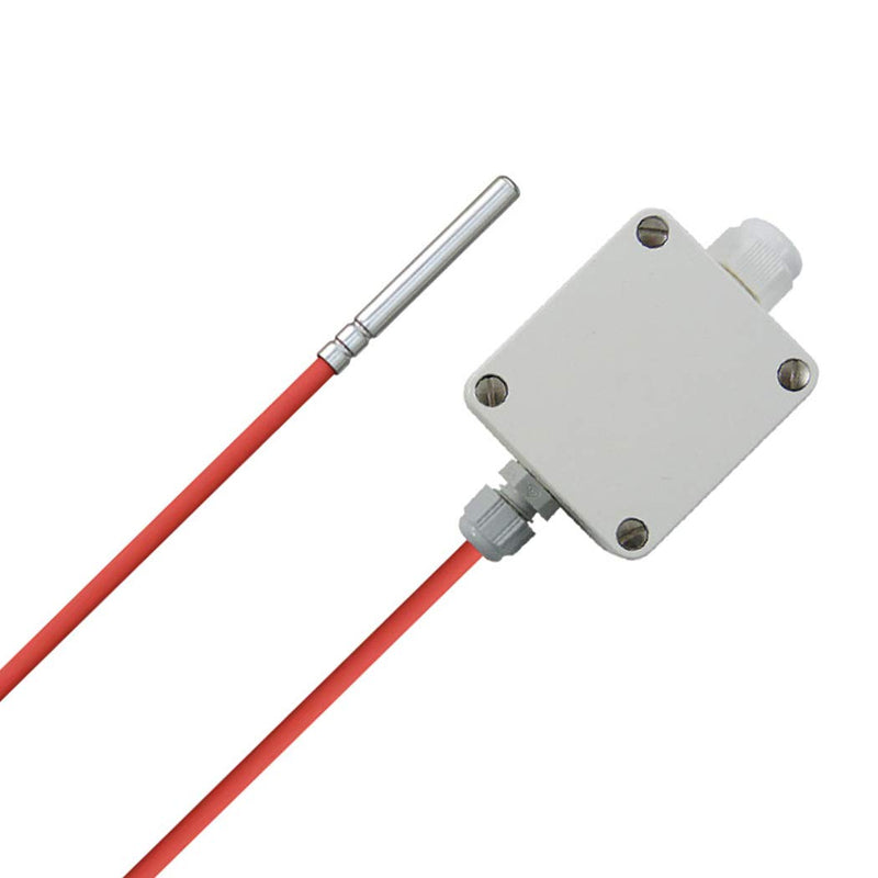 [Australia - AusPower] - iOVEO 213HS02202 Temperature Transducer in Housing with Silicone Connection Cable Including Sensor PT1000, Active Output, Measuring Range Adjustable, Temperature Sensor, 2 Metres 2 Meter 
