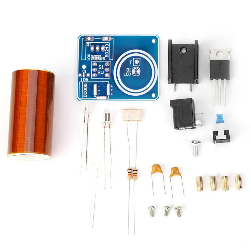 [Australia - AusPower] - Coil Kit Mini Coil LED LED Spark Plug Module DIY Electronics Kit DC12V (Kit) 