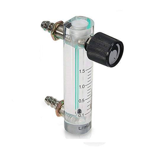 Vogueing Tool Flow Meter with Control Valve YB-4M Air Flow Meter Gas Regulator for Oxygen, Air and Gas (0-3 L/min)