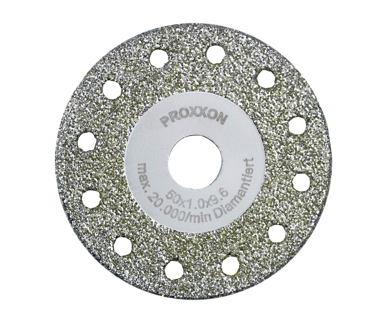 Proxxon 28557 Diamond-Coated Cutting and Profiling Disc, Diameter 50 x 2.1 x 9.6 mm, for Longneck Angle Grinders LHW and LHW/A 50 x 1 x 10 mm