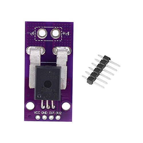 ACS758LCB-050B-PFF-T Linear Current Hall Current Sensor Module Analog Signal Output for Hall Effect Based 50A AC/DC Current Sensor Compatible with Interface