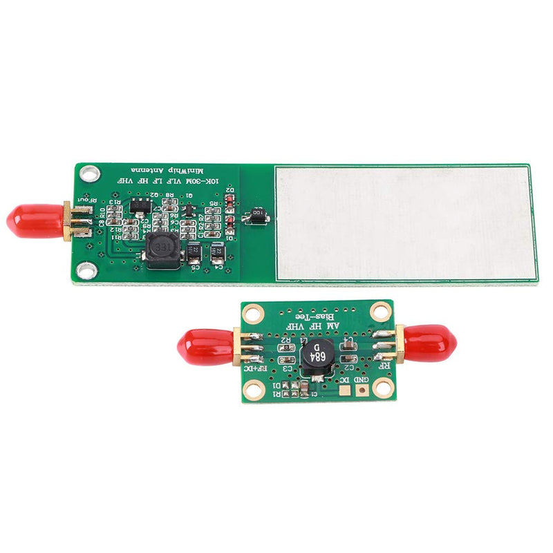 Walfront 10kHz-30MHz Mini Whip Active Antenna, 2-Piece RTL SDR Shortwave Radio Receiver SMA Short Cut SDR Antenna System with Female Interface