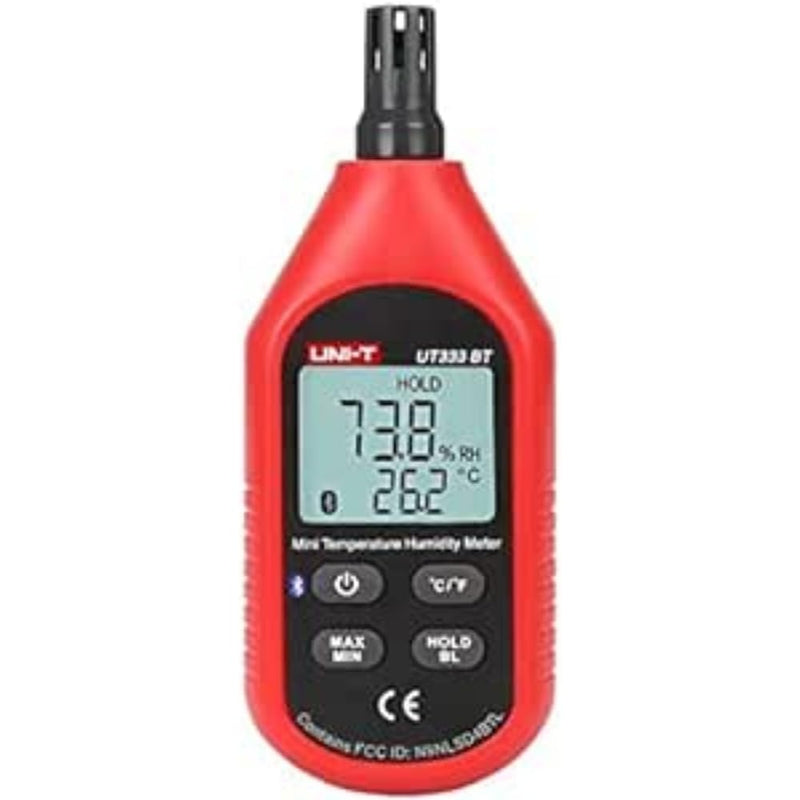 [Australia - AusPower] - UNI-T UT333BT Mini Temperature and Humidity Meter with Bluetooth, -10°C-60°C/-10.0°C-60.0°C, 0%RH-100%RH 