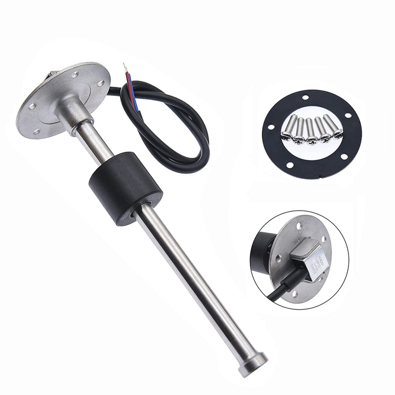 [Australia - AusPower] - Geloo Level Sensor, Stainless Steel Fuel Sending Unit Water Level Indicator Sensor Car Fuel Water Level Sensor for Fuel Water Indicator 0~190 Ohm (150 mm) 150mm 