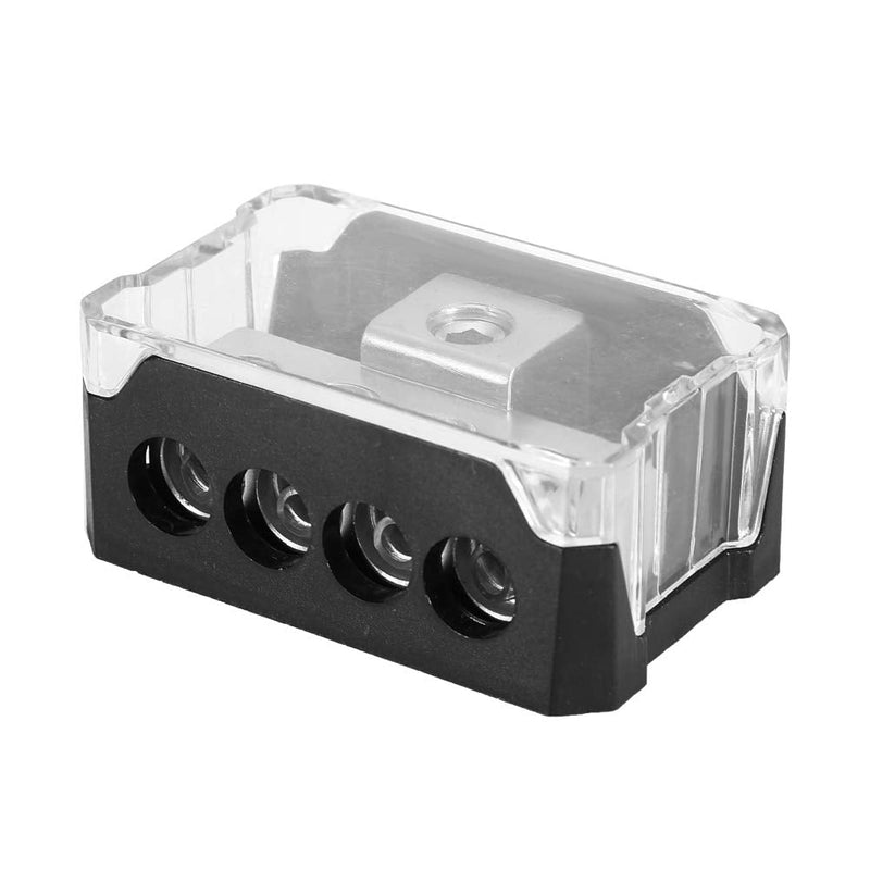[Australia - AusPower] - Power Distribution Block, Audio 4 Way Power Supply Distribution Trolley 1 x 0GA In 4 x 4GA Out Block Splitter 