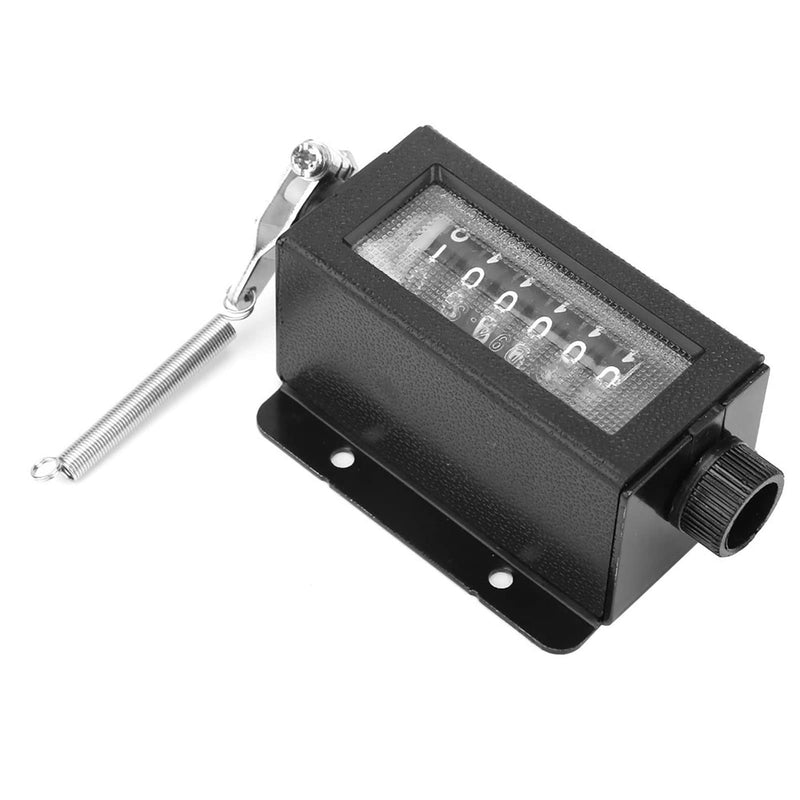[Australia - AusPower] - Mechanical Counter, D94-S 0-999999 6-Digit Mechanical Resettable Rotary Counter, Manual Hand Drag Stroke Counter, Punch Counter 