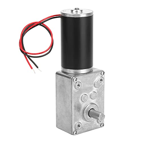 DC 12V Gear Motor, High Torsion Speed, Reduce the Electric Gear Motor, Switchable Worm Gear Motor, 8mm Shaft (12V 12RPM), Gear Motor 12V 12RPM