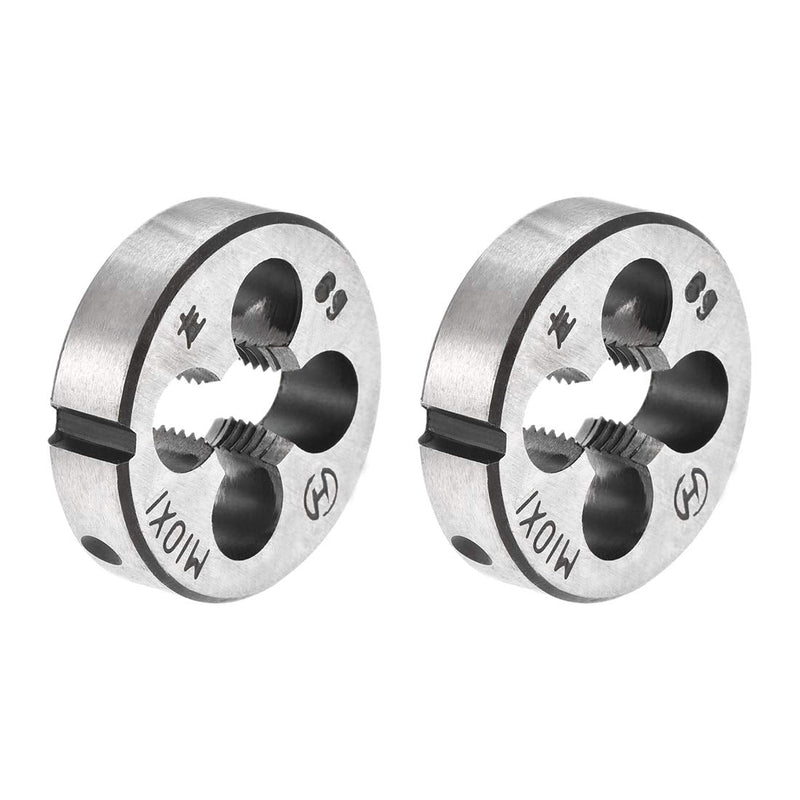 [Australia - AusPower] - sourcing map Metric Round Die Machines Left Hand Thread Alloy Tool Steel M10 x 1 Pack of 2 