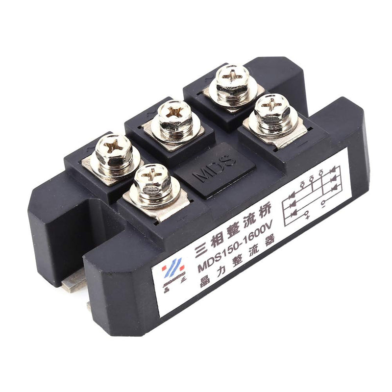 DEWIN 3 Phase Diode Bridge Rectifier, 150A Rectifier Bridge Bridge Rectifier, Three Phase Diode Bridge Rectifier, MDS150A, 1600V Power