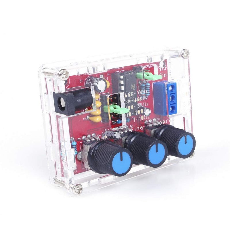 XR2206 Function Generator Signal Generator DIY Kit High Precision Function/Sine Triangle Square Output 1Hz-1MHz Adjustable Frequency Amplitude (Welding Completed) Welding completed