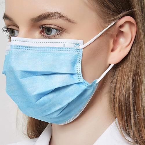 German Brand Masks, Mouth Guards, Disposable Masks, Surgical Masks According to EN 14683 IIR (Pack of 50)