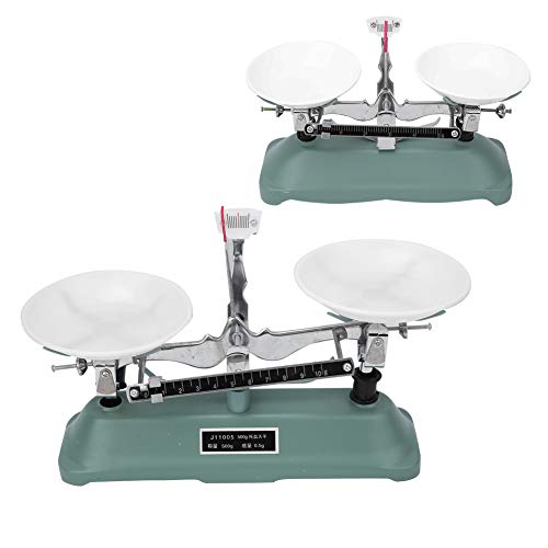[Australia - AusPower] - Fdit Mechanical Scales Double Tub Scales Tray Table Scales for Laboratory Lessons Physics Accessories Various Weights (100 g) 100G 