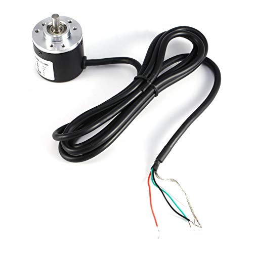 Incremental Encoder, Encoder Arduino, Rotary Encoder, Rotary Encoder, Rotary Encoder, Rotary Encoder 600p/r 5v-24v From 2 Phase Shaft 6 mm Incremental Encoder Optical Rotary Encoder for Measuring Speed