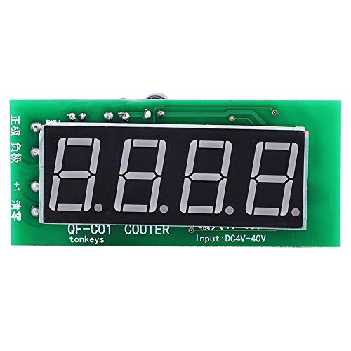 4-Digit Digital Counter Module with Memory Function, Electric Counting Meter 0-9999 Counting Range, DC 4-40V Digital Counter for Industrial Applications