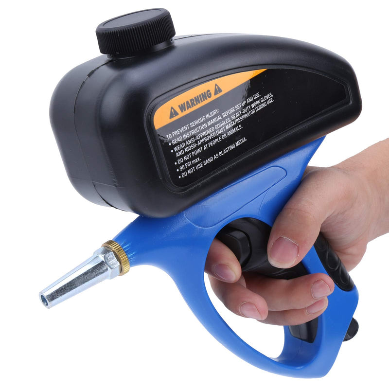 [Australia - AusPower] - Sand Blaster, Professional Anti-Rust Sand Blasting Machine, Hand Gravity Feed, Media Jet Gun, Portable Sand Blaster, Small Nozzle, Pneumatic Sand Blaster, Grinding Air Sandblasting Gun 