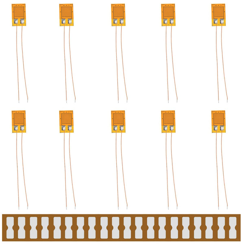 [Australia - AusPower] - Youmile 10 x BE120-5AA 120 ohm High Precision Pressure Resistance Strain Gauges Film DMS for Pressure Sensor, Load Cell with 10 Strain Gauge Connection 