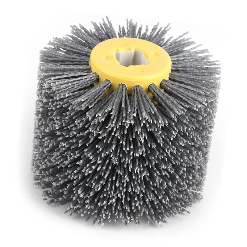 [Australia - AusPower] - Yikko Nylon Brush Wire Drawing Wheel Brush Polishing Polishing Disc Grit, 80/120/180/240 Grit for Wood Brushing Machine, Satin Machine (80 Grit) 80 körnung 