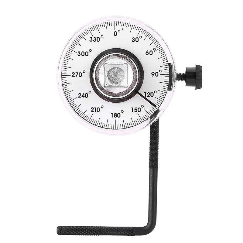 [Australia - AusPower] - Car Rotary Protractor 1/2 Inch 360 Degree Torque Angle Measuring Tool Torsion Wrench with Adjustable Arm Rotation Angle Gauge 