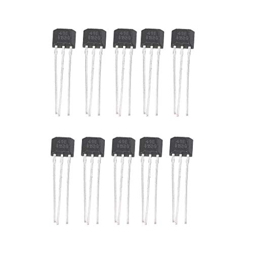 BELTI 10pcs 49E Hall Element OH49E Voltage Regulator Hall Effect Sensor Linear Switch