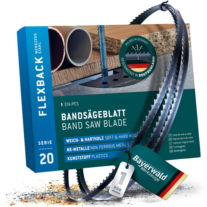 [Australia - AusPower] - Bayerwald Tool Steel Band Saw Blade 1575 x 6 x 0.36 x 14 / Wood, Non-ferrous Metals, Plastic, Thin Sheets/Saw Band Suitable for Interkrenn. Rexon, Haager, Lematec and Many More 1575 x 6 x 0.36 x 14 ZpZ / 2mm ZAB(Werkzeugstahl) 