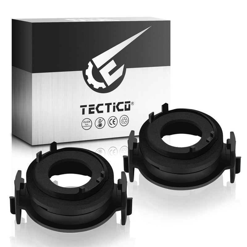 [Australia - AusPower] - TECTICO H7 LED Adapter Mount Base Conversion Accessories Compatible with BMW E46 3-Series 325ci 325i 330ci 330i M3 328Ci 323i etc., Pack of 2 