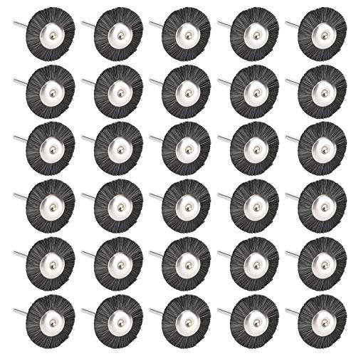 [Australia - AusPower] - Pack of 30 Wire Brushes Wire Brush Set Polishing Cleaning Rotary Tool for Drill Rotating Tools [#3] Wire Brushes #3 