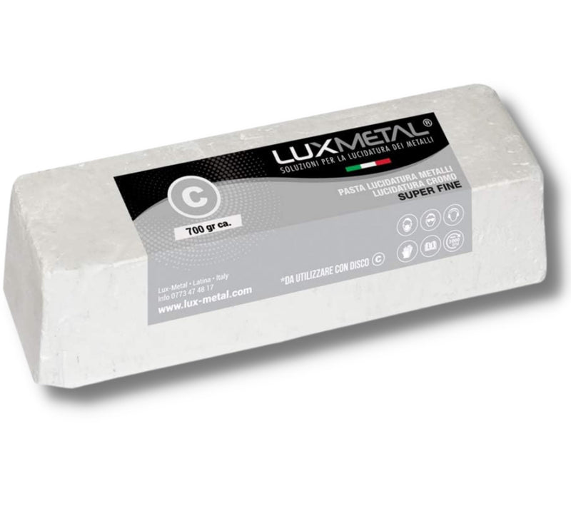 Polishing Paste White 700 g Fine Abrasive Paste for Mirror Shine on Stainless Steel, Aluminum, Iron, Brass, Plastic Chrome, Wood, Marble and Other Metal - Perfect for Polishing Knives
