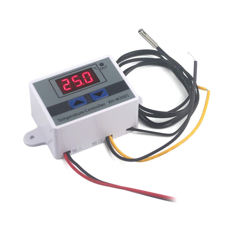 [Australia - AusPower] - Taikuwu Digital Thermostat Heating/Cooling [-50℃-110℃] with Waterproof Probe | XH-W3001 | 110-220V AC | Programmable LED Temperature Controller | 1500W 220 Volt 