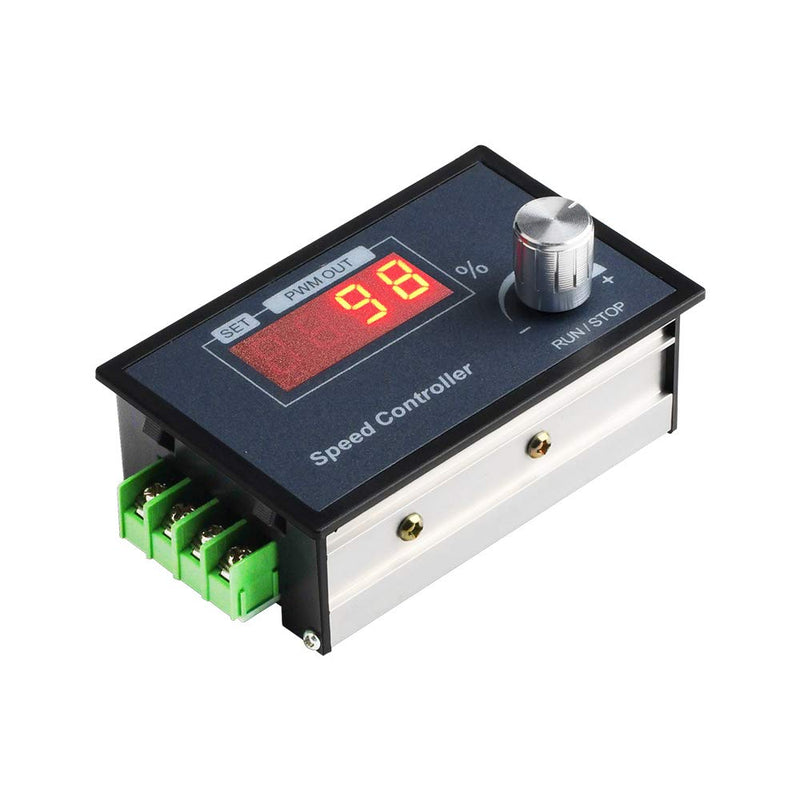 [Australia - AusPower] - Aideepen PWM DC Motor Speed Controller, DC 6-60V 12V 24V 36V 48V 30A Speed Adjustable Stepless Governor Regulator, Motor Speed Controller With Rotating Button 
