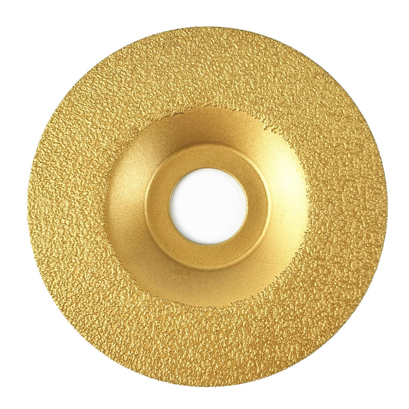 [Australia - AusPower] - NBB Brazed Diamond Grinding Wheel, Dry or Wet Grinding on Granite, Marble, Ceramic, Tiles, Porcelain, Stone, Masonry with 22.23mm Shank, Connected to Angle Grinder (Medium, 1) Mittel 