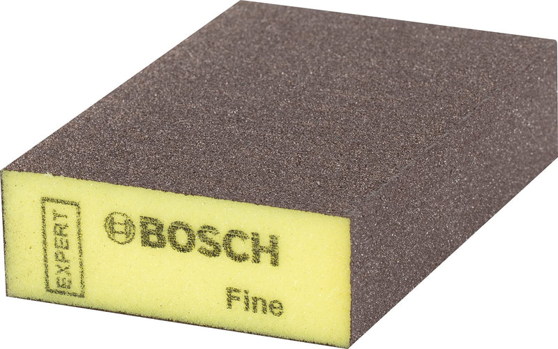 [Australia - AusPower] - Bosch 1 x Expert S471 Standard Sanding Sponges (for Paint on Wood, Softwood, Diameter 69 x 97 x 26 mm, Fine, Professional Accessories Hand Sanding) Brown 1 x S471 Standard Block 