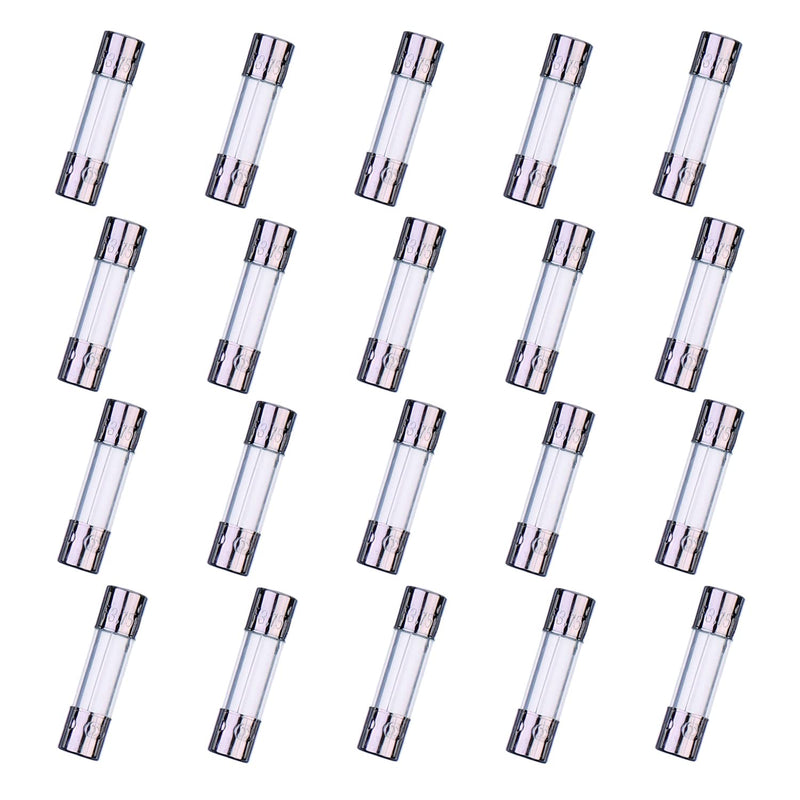 [Australia - AusPower] - HUAREW F3.15AL250V Pack of 20 5 x 20 mm Quick Glass Fuse 3.15A 250V 0.2 x 0.78 Inch Time Delayed Fuse (Pack of 20) F3.15A 