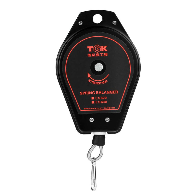 [Australia - AusPower] - ES620 Retractable Spring Pulley 0.6-2.0 kg Retractable Tool Holder Mounting Holder Hanging Black 
