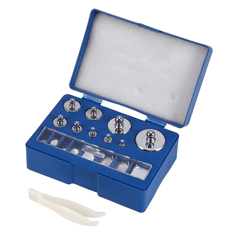 [Australia - AusPower] - Calibration Weights Stainless Steel Calibration Weight Set Counterweight 17-Piece Calibration Weight Precision Test Weights Calibration Weight Set 10 Mg-100 G Adjustment Weight Set with Tweezers 