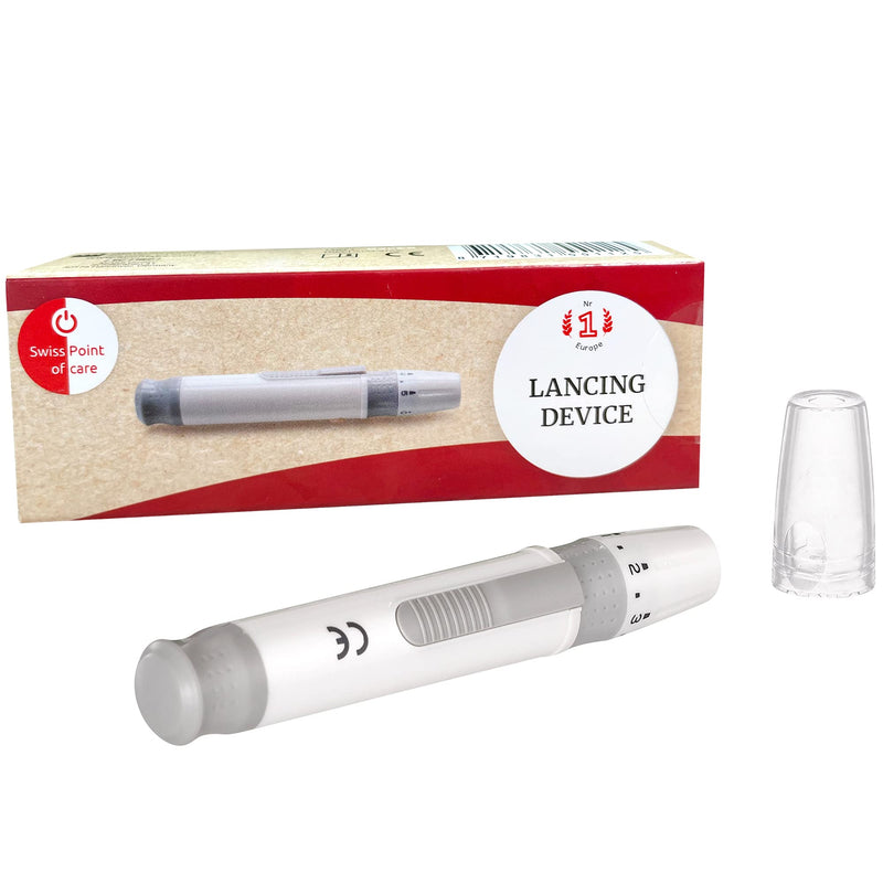 [Australia - AusPower] - Swiss Point Of Care Lancing Aid | Safe and Quick Application | Compatible with Swiss Point Of Care and On Call Lancets 