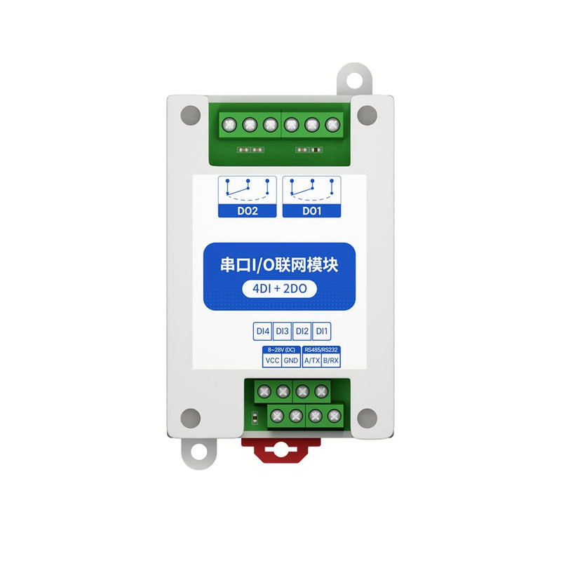 [Australia - AusPower] - EBYTE ModBus RTU Serial IO Module RS485 Interface 4DI+2DO 8 Digital Outputs MA01-AXCX4020 Rail Installation 8~28V DC 