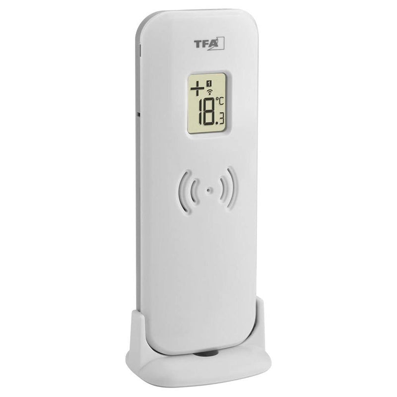[Australia - AusPower] - TFA Dostmann Temperature Transmitter, 30.3250.02, Additional Transmitter for 30.3030.01 | 30.3063.01 | 30.3064 | 30.3068.01 | 30.3069.01 | 30.3071|, with Display, White 