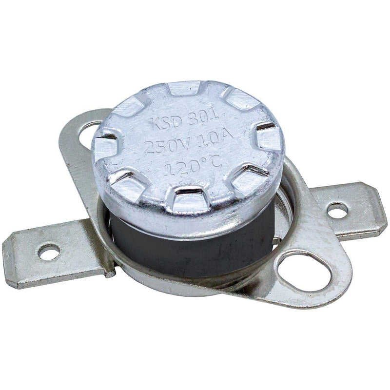 [Australia - AusPower] - Lumonic KSD301 Thermal Switch 120°C Opener 250V 10A Temperature Switch Thermostat Bimetal Thermal Protection 