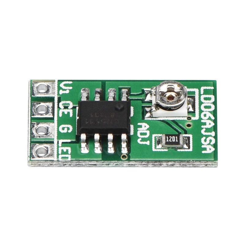 Adjustable Current LED Driver - DC 3.3V 3.7V 5V 9W Constant Current Module 30-1500mA for 18650 Li-Ion